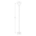 Lampa podłogowa w stylu klasycznym MOREN czarna 178cm E27 CL-3800H-BK Zuma Line