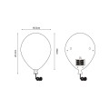 Kinkiet BALLOON różowy LED do pokoju dziewczynki na baterie 84454-PK Zuma Line