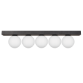 Lampa sufitowa podłużna czarna, szklane kule klosze 5xG9 SPHERE 1202  Zuma Line
