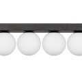Lampa sufitowa podłużna czarna, szklane kule klosze 5xG9 SPHERE 1202  Zuma Line