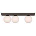 Lampa sufitowa listwa z trzema szklanymi kloszami SPHERE 1203  Zuma Line