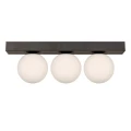 Lampa sufitowa podłużna czarna listwa z kloszami SPHERE 1204  Zuma Line
