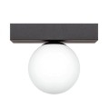 Lampa sufitowa szklany klosz na czarnej podsufitce SPHERE 1206 Zuma Line