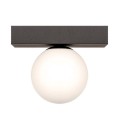 Lampa sufitowa szklany klosz na czarnej podsufitce SPHERE 1206 Zuma Line
