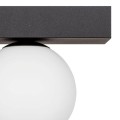 Lampa sufitowa szklany klosz na czarnej podsufitce SPHERE 1206 Zuma Line