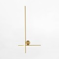 Minimalistyczny kinkiet MILL LED barwa neutralna do salonu złoty W4101-GD Zuma Line