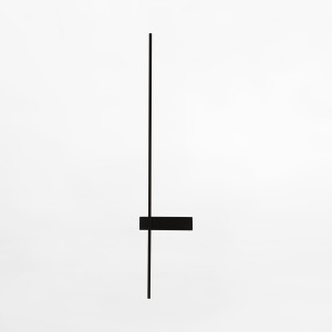 Minimalistyczny kinkiet podłużny ARCO LED czarny do sypialni W4100-90BK Zuma Line