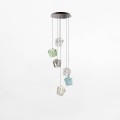 Nowoczesna dekoracyjna lampa LED COLORE z 6 szklanymi kloszami MD3350A-6BL/MIX Zuma Line