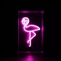 Neon ścienny FLAMINGO różowy LED do pokoju nastolatki FM-WN33 Zuma Line