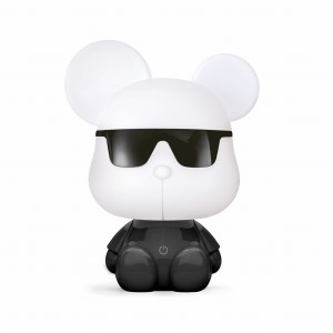 Lampka nocna dziecięca  MIŚ LED z trzy stopniowym włącznikiem KDR-604B-BL Zuma Line