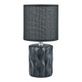 Dekoracyjna lampka nocna czarna z abażurem do sypialni HS8603-BL Zuma Line