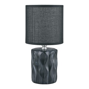 Dekoracyjna lampka nocna czarna z abażurem do sypialni HS8603-BL Zuma Line