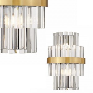 Kinkiet lampa ścienna Constantinople szczotkowany mosiądz W0567-02A-B52G Zuma Line