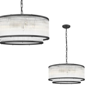 Lampa wisząca Sergio czarny mat P0528-06H-P7AC Zuma Line