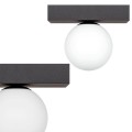 Lampa sufitowa szklany klosz na czarnej podsufitce SPHERE 1206 Zuma Line