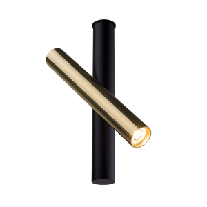 Lampa sufitowa AKADI 0129 reflektor czarny/złoty Amplex - wyprzedaż ekspozycji