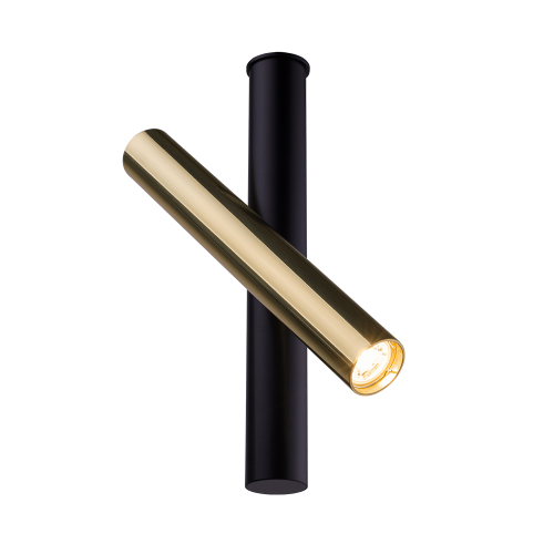 Lampa sufitowa AKADI 0129 reflektor czarny/złoty Amplex - wyprzedaż ekspozycji