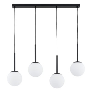 Lampa wisząca PERIO czarna/biała 4xE14 63352 Alfa