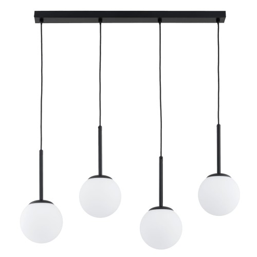 Lampa wisząca PERIO czarna/biała 4xE14 63352 Alfa