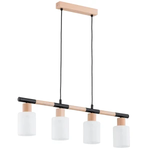 Lampa wisząca DELLA drewniana 4xE27 63351 Alfa