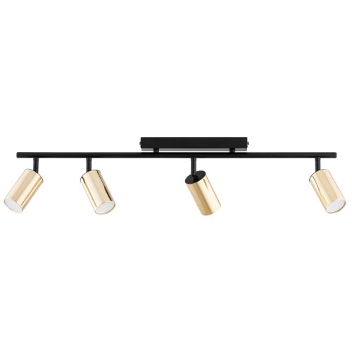 Lampa sufitowa KAMEL czarny/złoty 4xGU10 63345 Alfa