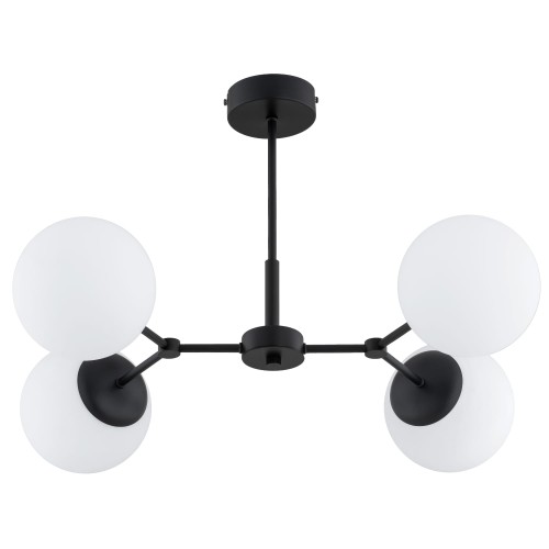 Lampa sufitowa FOTON czarna/biała 4xE14 63343 Alfa