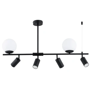 Lampa sufitowa NESKA czarna/biała 4xGU10 & 2xE14 63341 Alfa