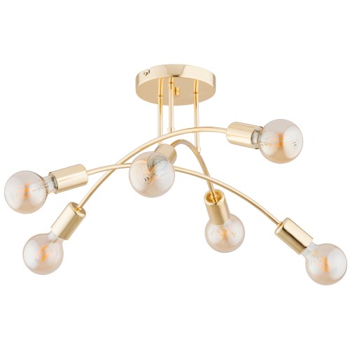 Lampa sufitowa LANTI złota 6xE27 63340 Alfa