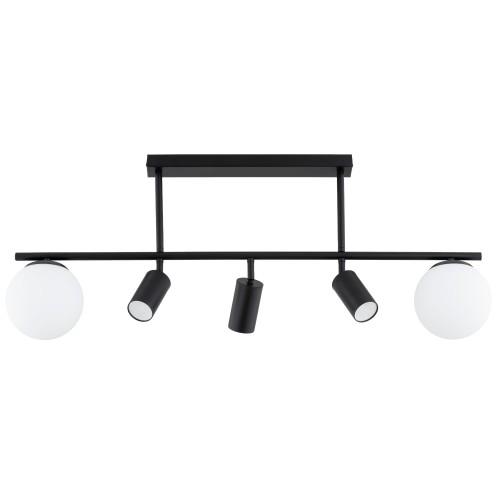 Lampa sufitowa ESKA czarna 3xGU10 & 2xE14 63336 Alfa