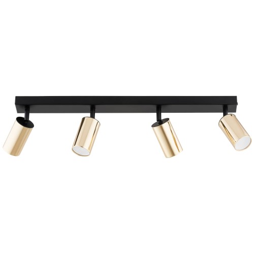 Lampa sufitowa ATLET czarny/złoty 5xGU10 63330 Alfa