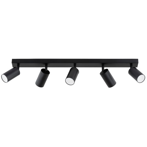 Lampa sufitowa ATLET czarna 5xGU10 63329 Alfa