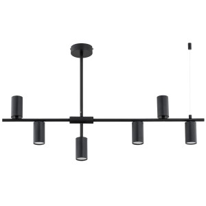 Lampa sufitowa SAUR czarna 6xGU10 63323 Alfa