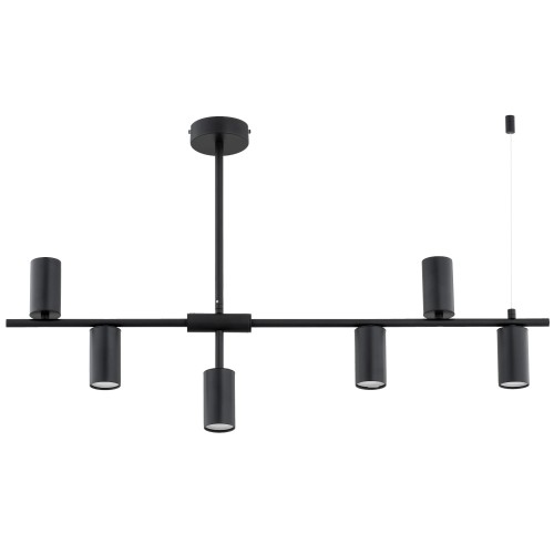 Lampa sufitowa SAUR czarna 6xGU10 63323 Alfa