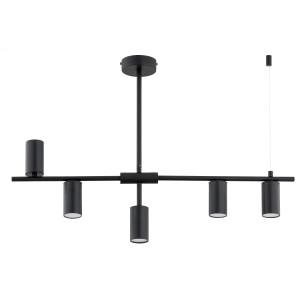 Lampa sufitowa SAUR czarna 5xGU10 63322 Alfa