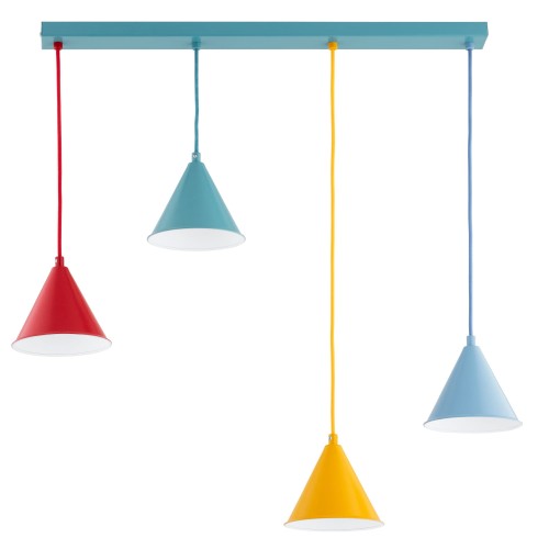 Lampa wisząca GANNA wielokolorowa 4 x E27 63320 Alfa