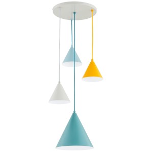 Lampa wisząca GANNA wielokolorowa 4 x E27 63319 Alfa