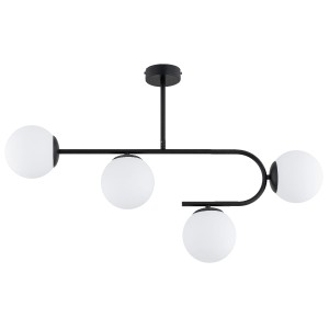 Lampa sufitowa STELLAR czarna/biała 4xE14 63311 Alfa