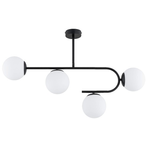 Lampa sufitowa STELLAR czarna/biała 4xE14 63311 Alfa