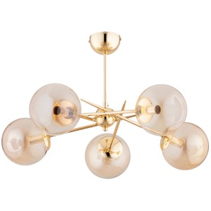 Lampa sufitowa PRIMERY złota 5xE14 63309 Alfa