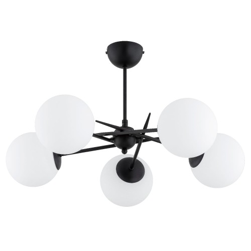 Lampa sufitowa PRIMERY czarna/biała 5xE14 63308 Alfa