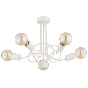 Lampa sufitowa WINGO kremowa 5xE27 63306 Alfa