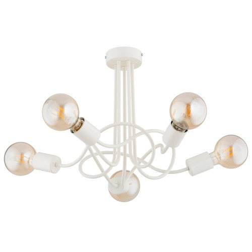 Lampa sufitowa WINGO kremowa 5xE27 63306 Alfa