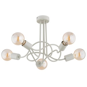 Lampa sufitowa WINGO szara 5xE27 63305 Alfa
