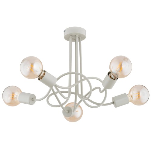 Lampa sufitowa WINGO szara 5xE27 63305 Alfa