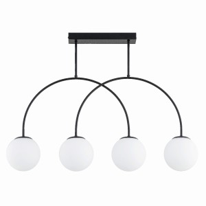 Lampa sufitowa DILAR czarna/biała 4xE14 63292 Alfa