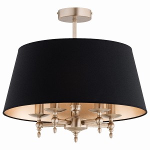 Lampa sufitowa ROKSANA złota & czarna 5xE14 63289 Alfa
