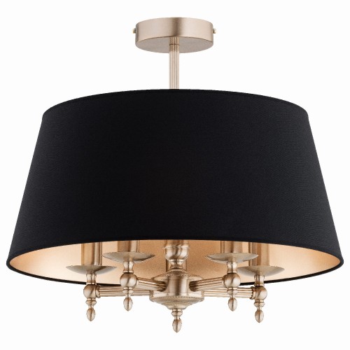 Lampa sufitowa ROKSANA złota & czarna 5xE14 63289 Alfa