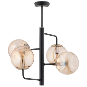 Lampa sufitowa LAMUR czarny/złoty 4xE14 63283 Alfa