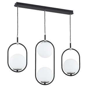 Lampa wisząca AMARO czarna/chrom 3xE14 63273 Alfa