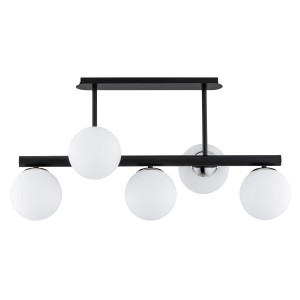 Lampa sufitowa TUKANE czarna/chrom 5xE14 63260 Alfa